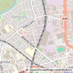 Map of Warrington