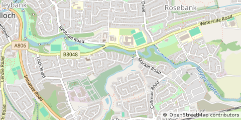 Map of Glasgow, Lanarkshire