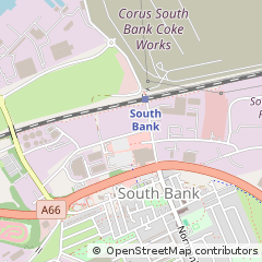 Map of Middlesbrough, Cleveland
