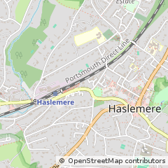 Map of Haslemere, Surrey