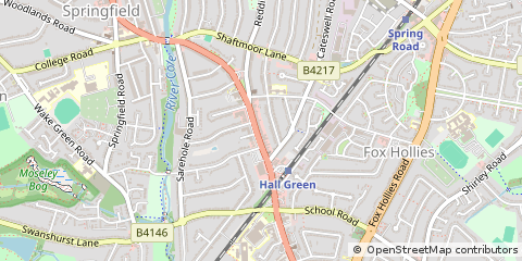 Map of Birmingham, West Midlands