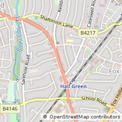 Map of Birmingham, West Midlands
