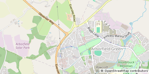 Map of Aborfield, Berkshire