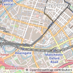 Map of Manchester, Greater Manchester