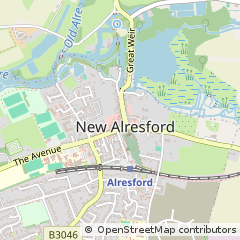 Map of Alresford, Hampshire