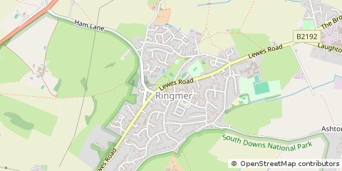 Map of Ringmer, East Sussex