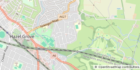 Map of Stockport, Cheshire
