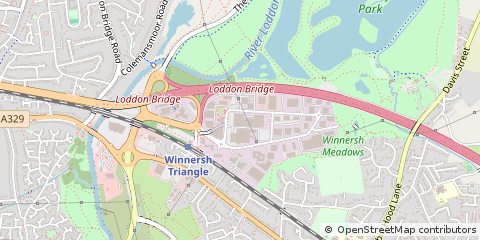 Map of Wokingham, Berkshire