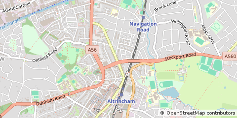 Map of Altrincham