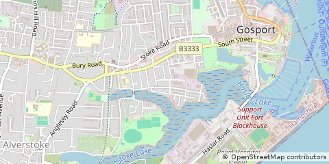 Map of Gosport, Hampshire