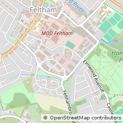 Map of Feltham, Middlesex