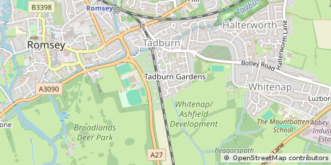 Map of Romsey