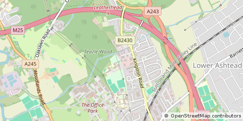 Map of Leatherhead