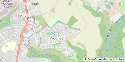 Map of Plymouth, Devon