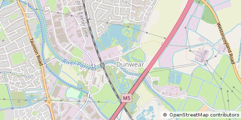 Map of Bridgwater, Somerset