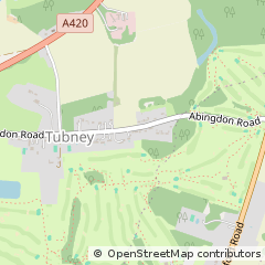 Map of Tubney, Oxfordshire