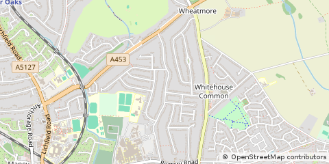 Map of Birmingham, West Midlands
