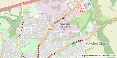 Map of Batley, West Yorkshire