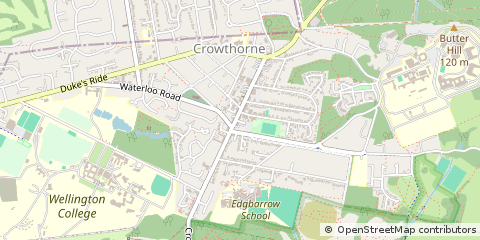 Map of Crowthorne, Berkshire