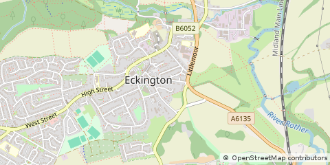 Map of Sheffield, South Yorkshire