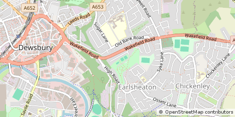 Map of Dewsbury, East Sussex