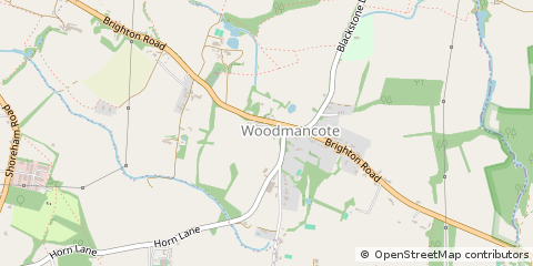 Map of Henfield, West Sussex