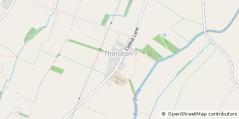 Map of Thoroton, Nottinghamshire