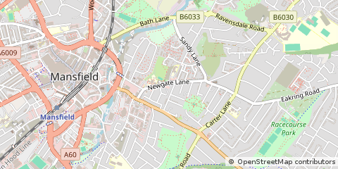 Map of Nottinghamshire
