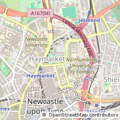 Map of Newcastle Upon Tyne