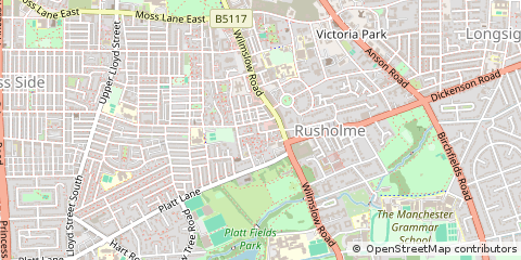 Map of Manchester