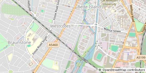 Map of Leicester