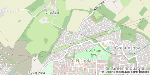 Map of Stevenage