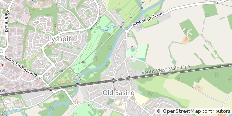 Map of Basingstoke, Hampshire
