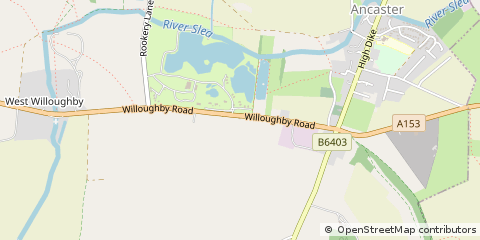 Map of Grantham, Lincolnshire