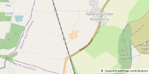 Map of Great Ayton, Middlesbrough