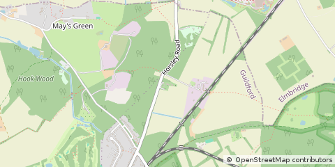 Map of Cobham, Surrey