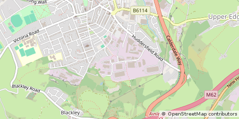Map of West Yorkshire