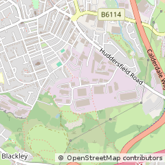 Map of West Yorkshire