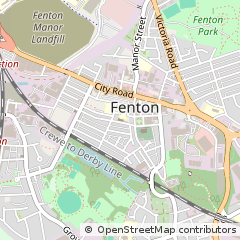 Map of Stoke on Trent, Staffordshire