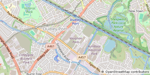 Map of Dudley