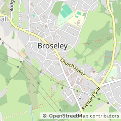 Map of Broseley, Shropshire