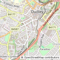 Map of Dudley