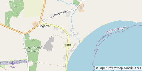 Map of Kingarth, Isle of Bute