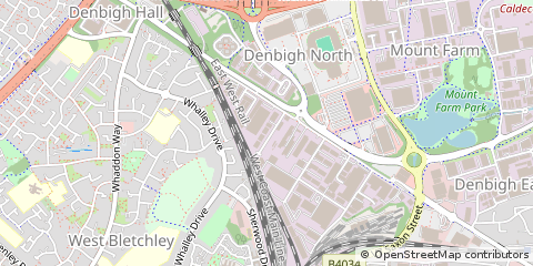 Map of Milton Keynes