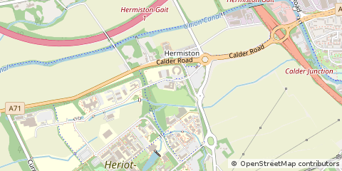 Map of Currie, Midlothian