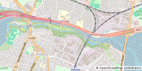 Map of Hilsea, Portsmouth
