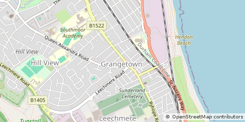 Map of Sunderland