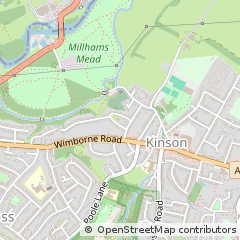 Map of Bournemouth, Dorset