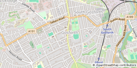 Map of Newcastle Upon Tyne, Tyne and Wear