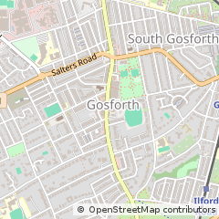 Map of Newcastle Upon Tyne, Tyne and Wear